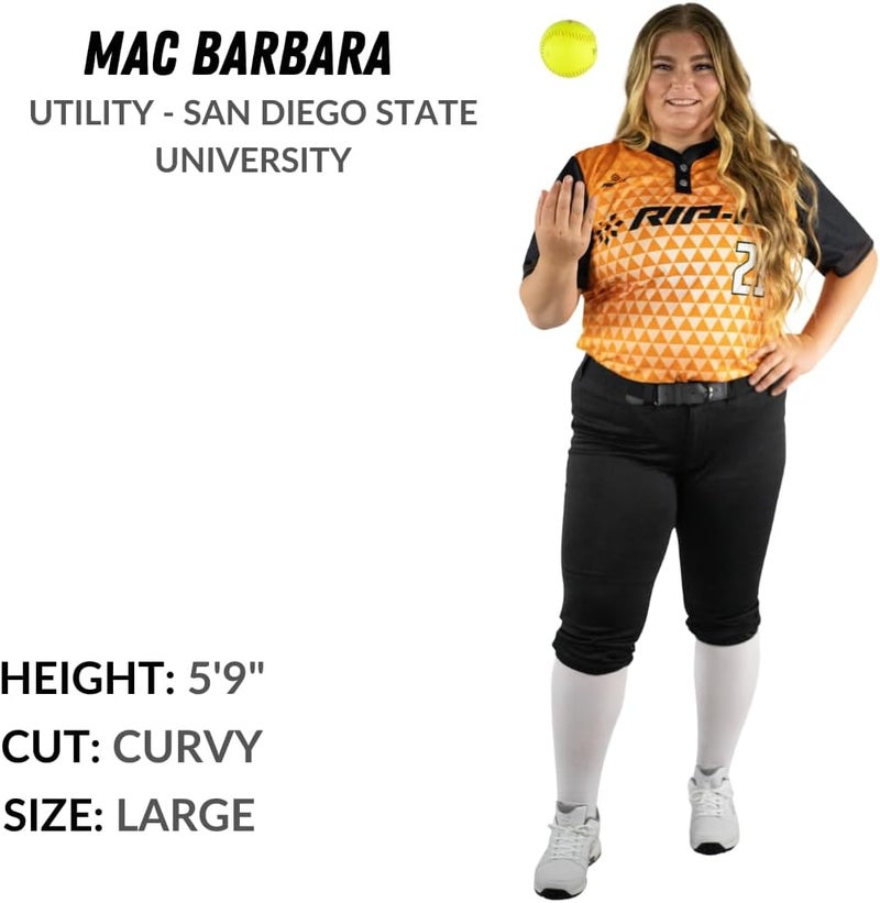 RIP-IT Women's Revolution Softball Pants - Curvy Cut - Sizes XS-XXL - Image 5